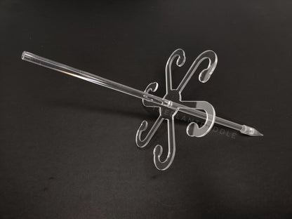 arm stem holder with stake for additional support