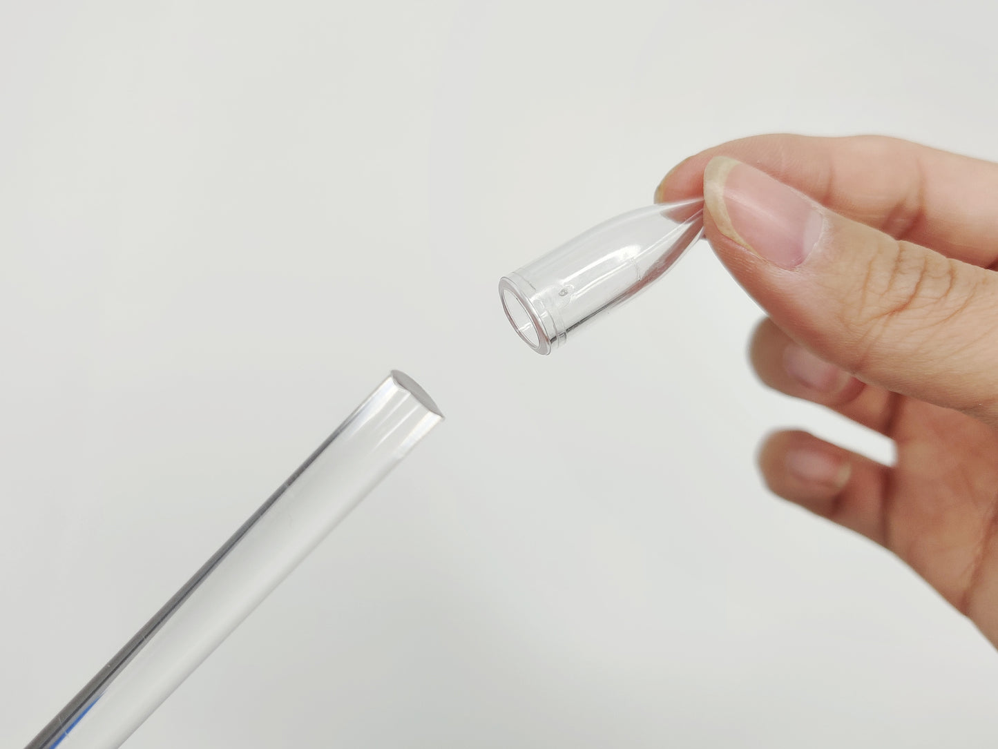 hand taking off removeable pointed anchor from stake end