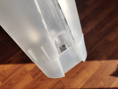 self watering plant pot with base attached