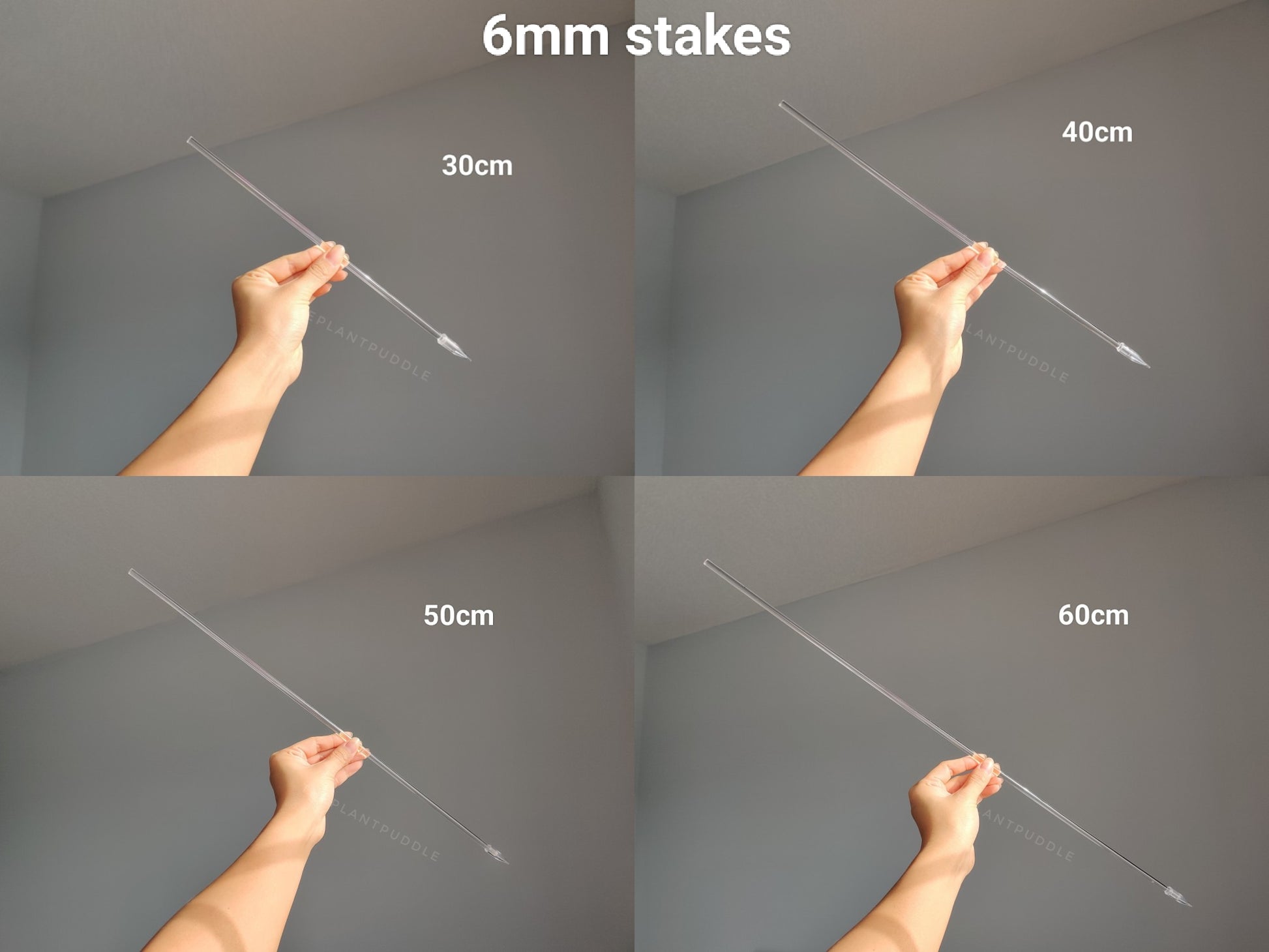 4 lengths of 6mm stakes