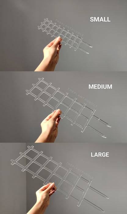 3 sizes of fence trellis in hand